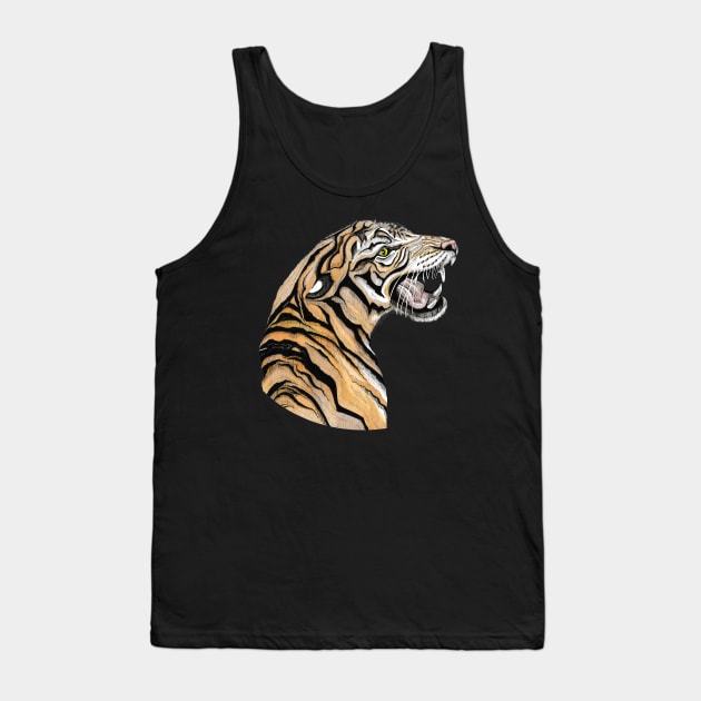 Tiger Totem Animal Tank Top by FreeSpiritMeg
